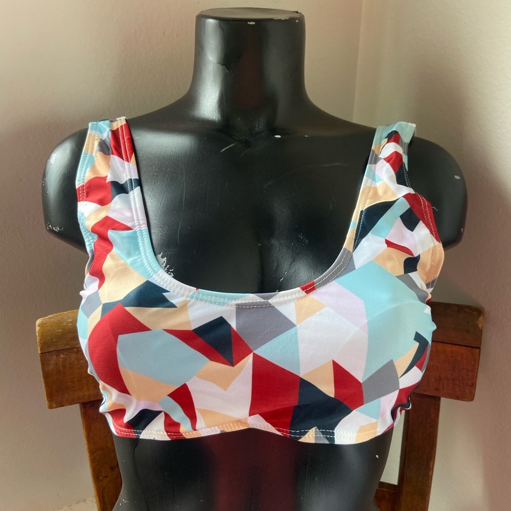 Women’s Geometric Swim Top- Large